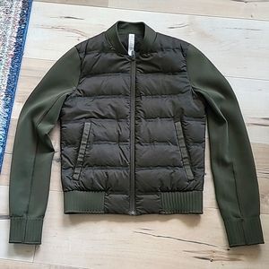 LULULEMON REVERSIBLE DOWN BOMBER JACKET SIZE 2 XS